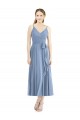 Soft Chiffon A-Line Tea Length Sleeveless Bridesmaid Dress Barrie