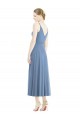 Soft Chiffon A-Line Tea Length Sleeveless Bridesmaid Dress Barrie
