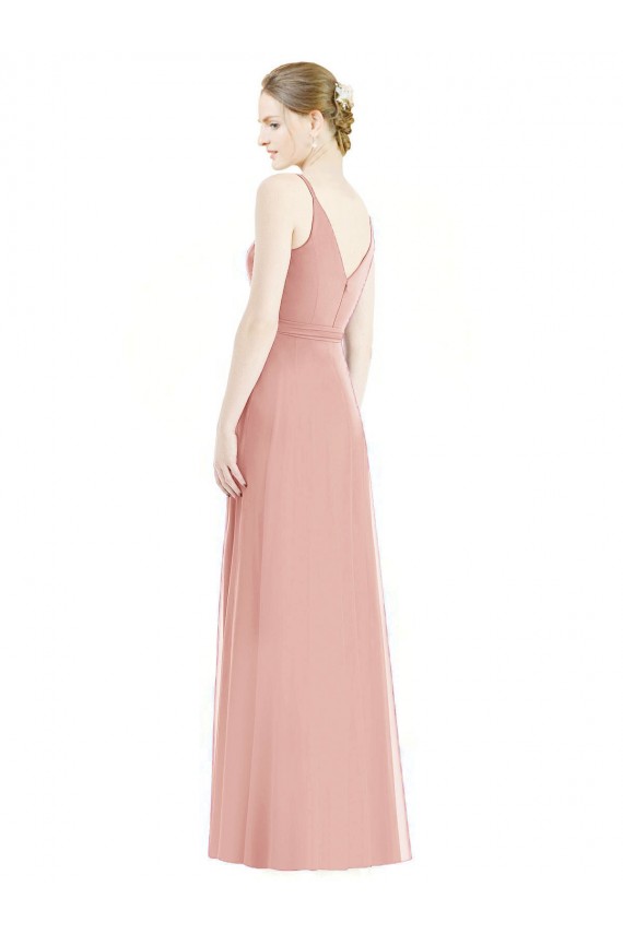 Soft Chiffon A-Line Sleeveless Bliss Pink Formal Dress / Bridesmaid Dress Barrie