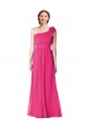 Soft Chiffon A-Line Long Sleeveless Azalea Bridesmaid Dresses Barrie
