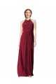 Chiffon Long Sleeveless Bridesmaid Dress / Evening Gowns Barrie