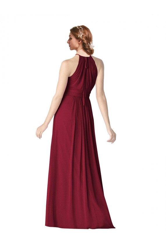 Chiffon Long Sleeveless Bridesmaid Dress / Evening Gowns Barrie