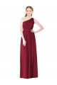 Soft Chiffon A-Line Long Sleeveless Bridesmaid Evening Dress Barrie