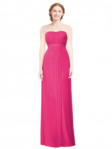 Soft Chiffon A-Line Sleeveless Azalea Bridesmaid Dress Barrie
