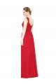 Chiffon A-Line Long Sleeveless Side Front Slit Bridesmaid Dresses Barrie