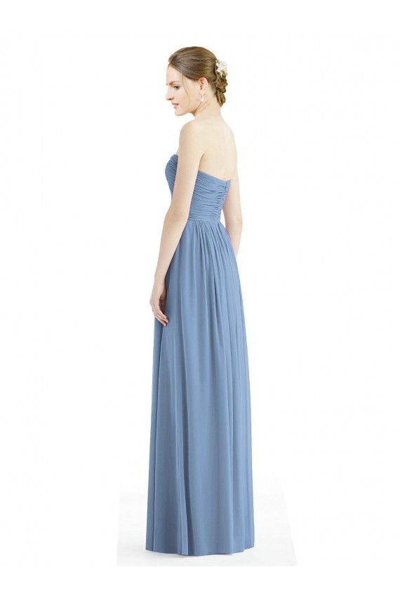 Chiffon Long Sleeveless Bridesmaid Gowns Barrie