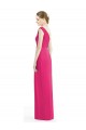 Soft Chiffon Sheath Long Sleeveless Azalea Bridesmaid Dresses Barrie