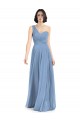 Soft Chiffon A-Line Long Sleeveless Dusty Blue Formal Dress / Bridesmaid Dress Barrie