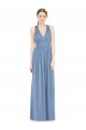 Chiffon A-Line Long Sleeveless Bridesmaid Gowns Barrie