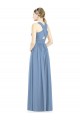 Chiffon A-Line Long Sleeveless Bridesmaid Gowns Barrie