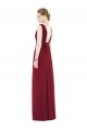 Soft Chiffon A-Line Long Sleeveless Bridesmaid Gowns Barrie