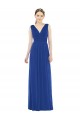 Soft Chiffon A-Line Long Sleeveless Bridesmaid Gowns Barrie