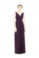 Chiffon A-Line Long Grape Bridesmaid Dress / Evening Dress Barrie