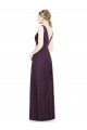 Chiffon A-Line Long Grape Bridesmaid Dress / Evening Dress Barrie