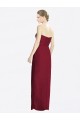 Soft Chiffon Sheath Long Sleeveless Bridesmaid Dress Barrie