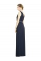 Chiffon A-Line Sleeveless Dark Navy Bridesmaid Gowns Barrie