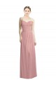 Chiffon A-Line Long Sleeveless Front Slit Bridesmaid Dresses Barrie