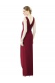 Chiffon Sheath Long Sleeveless V-Back Bridesmaid Dress / Evening Dress Barrie