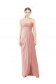 Soft Chiffon A-Line Long Sleeveless Bliss Pink Bridesmaid Dresses Barrie