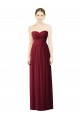 Soft Chiffon A-Line Sleeveless Burgundy Evening Dress / Bridesmaid Dress Barrie