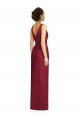Soft Chiffon Sheath Long Sleeveless V-Neck V-Back Bridesmaid Dresses Barrie