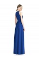 Chiffon A-Line Long Sleeveless Silver Bridesmaid Dress / Evening Dress Barrie