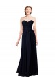 Soft Chiffon A-Line Long Sleeveless Dark Navy Formal Dress / Bridesmaid Dress Barrie