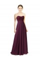 Chiffon A-Line Sleeveless Grape Bridesmaid Dress Barrie