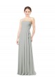 Soft Chiffon A-Line Long Sleeveless Bridesmaid Dresses Barrie