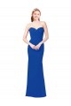 Chiffon A-Line Long Sleeveless Royal Blue Bridesmaid Dress / Evening Gowns Barrie