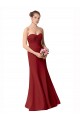 Soft Chiffon Mermaid Long Sleeveless Bridesmaid Dress Barrie