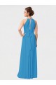 Luxe Chiffon A-Line Sleeveless Burgundy Bridesmaid Dresses Barrie