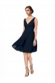 Soft Chiffon Knee Length Sleeveless Bridesmaid Dress Barrie