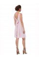 Soft Chiffon Knee Length Sleeveless Bridesmaid Dress Barrie