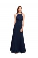 Soft Chiffon Mermaid Long Sleeveless Prom Dress / Bridesmaid Dress Barrie