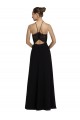Soft Chiffon & Lace A-Line Long Sleeveless Open Back Bridesmaid Gown Barrie