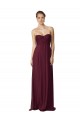 Soft Chiffon A-Line Long Sleeveless Bridesmaid Dress / Formal Dress Barrie