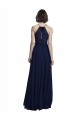 Chiffon A-Line Long Sleeveless Dark Navy Bridesmaid Dress / Evening Gowns Barrie