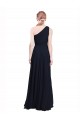 Chiffon A-Line Long Sleeveless Dark Navy Bridesmaid Dress / Evening Dress Barrie
