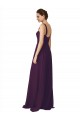 Soft Chiffon A-Line Sweep Train Sleeveless Bridesmaid Dress Barrie