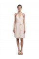 Soft Chiffon A-Line Knee Length Sleeveless Bridesmaid Evening Dress Barrie