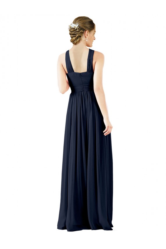 Chiffon Princess Long Sleeveless Bridesmaid Gowns Barrie