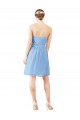 Soft Chiffon A-Line Knee Length Sleeveless Open Back Bridesmaid Dress Barrie