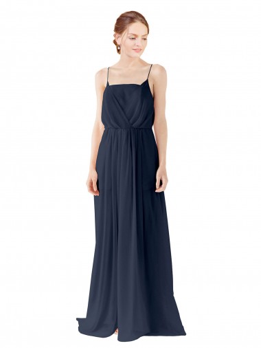 Chiffon A-Line Long Sleeveless Open Back Bridesmaid Dress / Evening Gowns Barrie