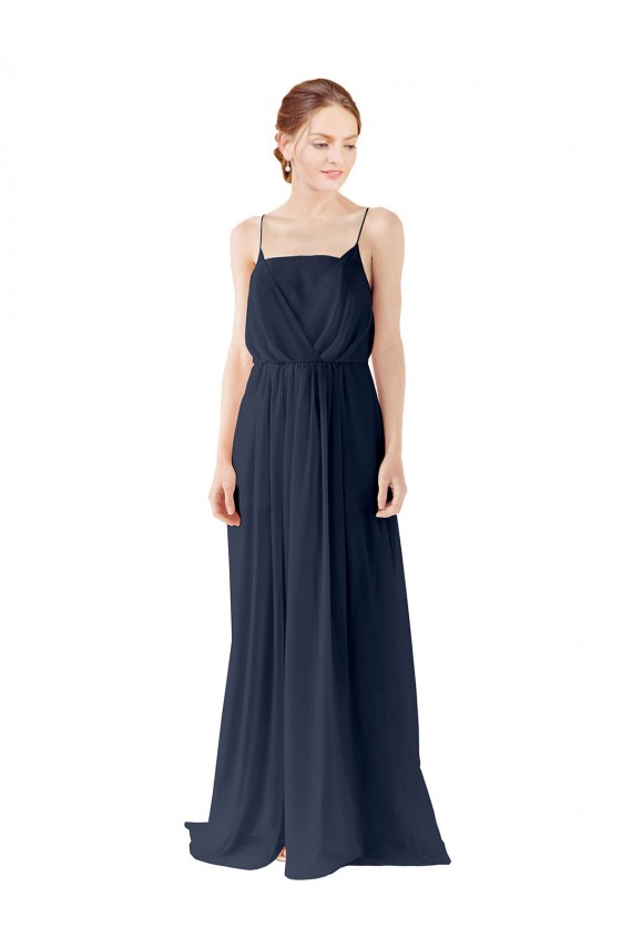 Chiffon A-Line Long Sleeveless Open Back Bridesmaid Dress / Evening Gowns Barrie