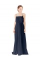 Chiffon A-Line Long Sleeveless Open Back Bridesmaid Dress / Evening Gowns Barrie