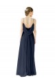 Chiffon A-Line Long Sleeveless Open Back Bridesmaid Dress / Evening Gowns Barrie