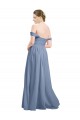 Soft Chiffon A-Line Sleeveless Dusty Blue Formal Dress / Bridesmaid Dress Barrie