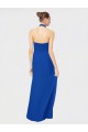 Chiffon A-Line Long Floor Length Sleeveless Open Back Bridesmaid Dress Barrie