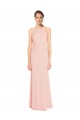 Chiffon Long A-Line Sleeveless Bridesmaid Dress Barrie